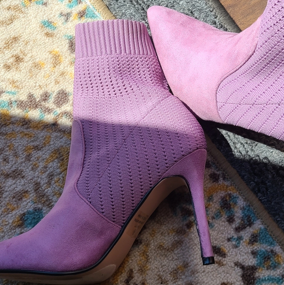 Lavender booties
